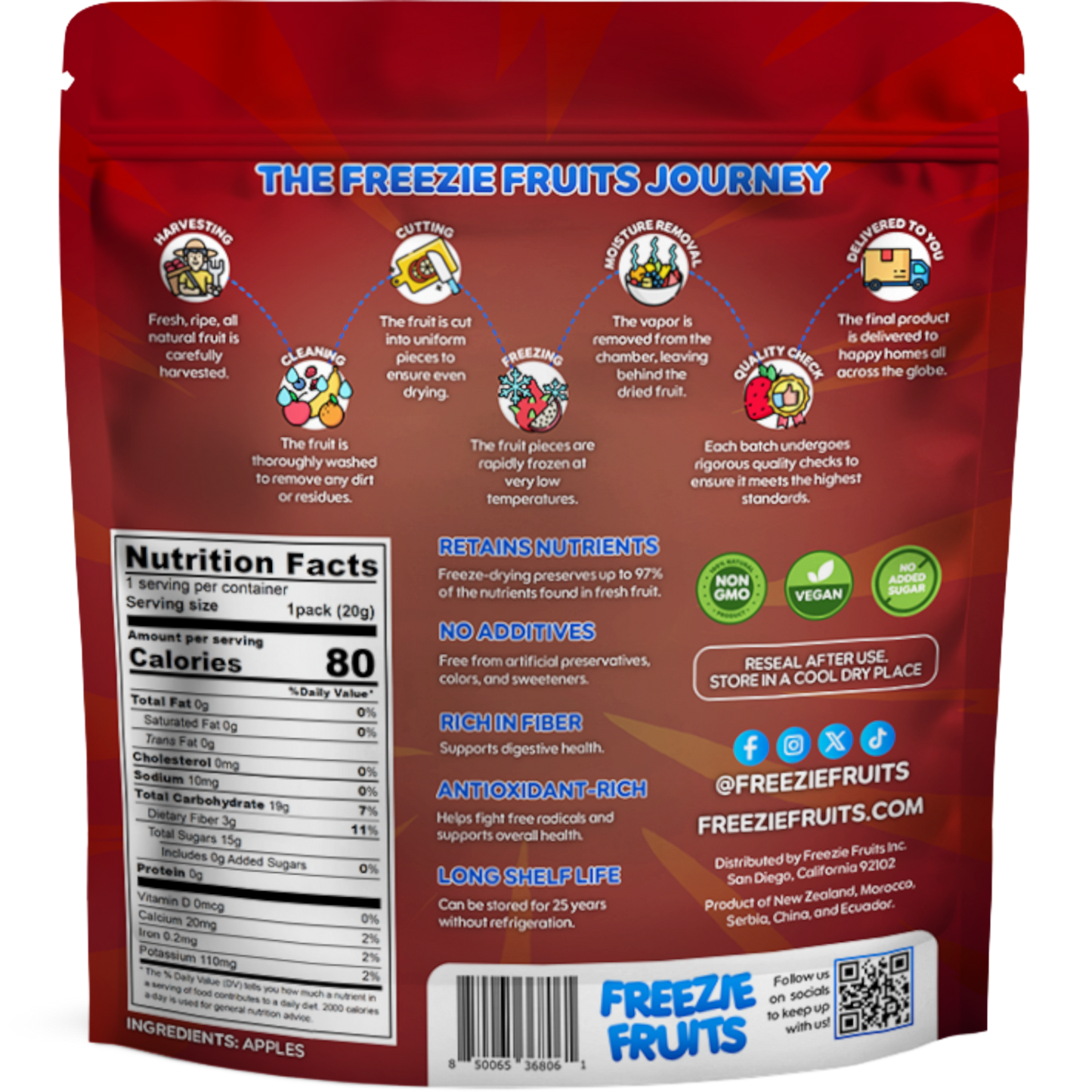 Freezie Fruits Apple 0.7 oz