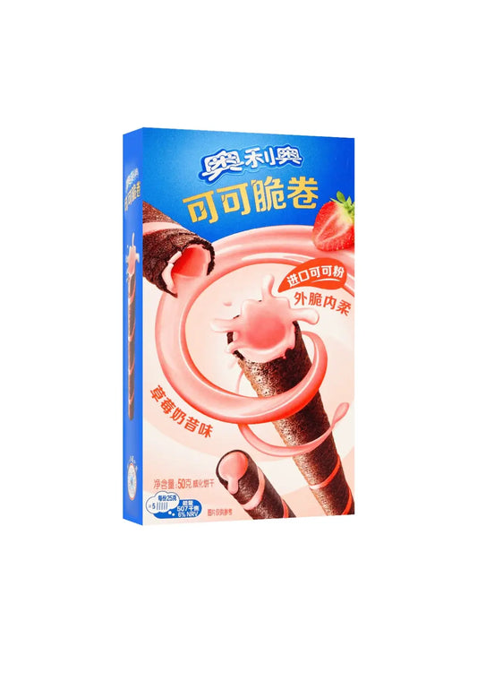 Oreo Wafer Rolls Strawberry Flavor