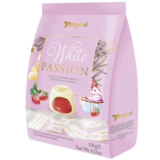 Vergani White Passion Pralines w/ Strawberry (Italy)