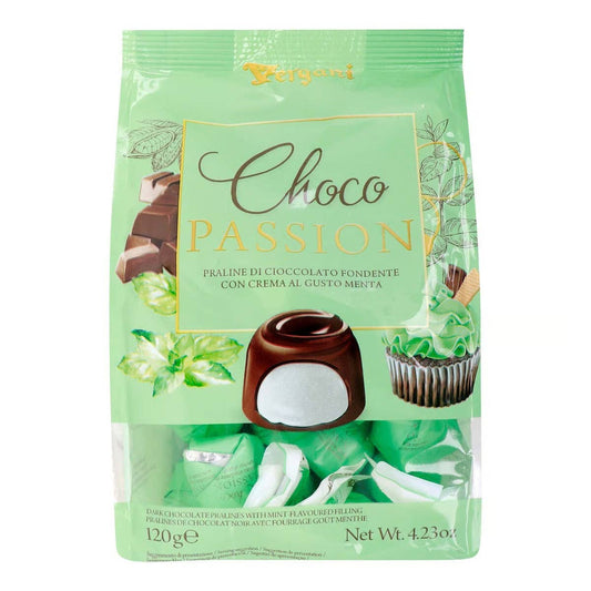 Vergani Choco Passion Dark Chocolate Pralines w/ Mint (Italy)