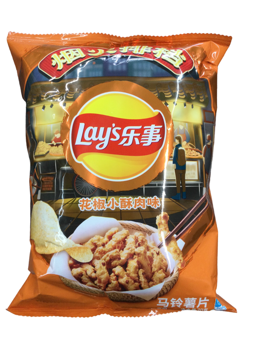 Lays Chips Pepper Fried Crispy Pork (China)