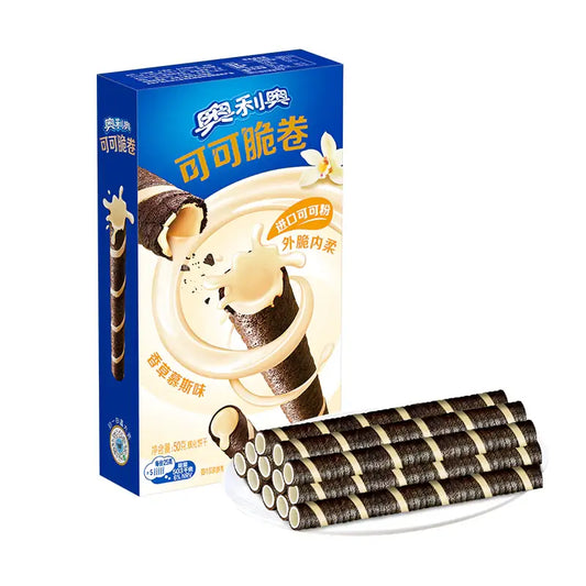 Oreo Wafer Rolls Vanilla Mousse (China)
